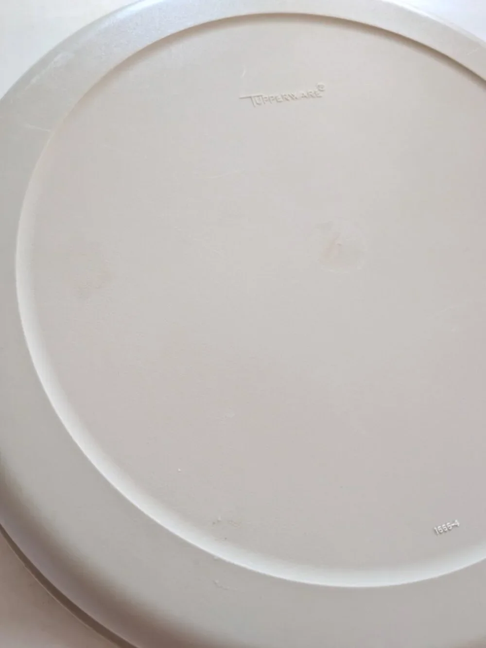 VTG Tupperware Divided Veggie Fruit Dip Serving Tray Almond 3 Pc #1665-2 USA